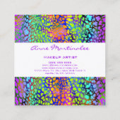 Visitekaartje voor regenboogkleurige vingerafdrukk (Achterkant)