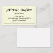 Visitekaartje voor reinigen en basisherbergen (Voorkant / Achterkant)