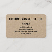 Visitekaartje voor reinigen en basisparalegal