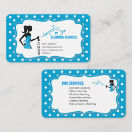 Visitekaartje voor reinigingsservice
