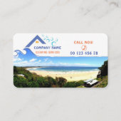 Visitekaartje voor reinigingsservice (Voorkant)