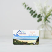Visitekaartje voor reinigingsservice (Staand voorkant)