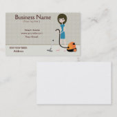 Visitekaartje voor reinigingsservice (Voorkant / Achterkant)