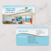 Visitekaartje voor reinigingsservice (Voorkant / Achterkant)