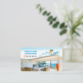 Visitekaartje voor reinigingsservice (Staand voorkant)