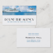 Visitekaartje voor reisagent bij vakantie (Voorkant / Achterkant)