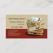  Visitekaartje voor reisbureau in koffers (Voorkant)