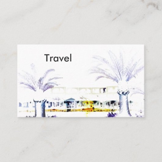 Visitekaartje voor reisfotografie (Voorkant)