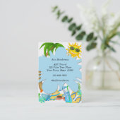 Visitekaartje voor reizen (Staand voorkant)