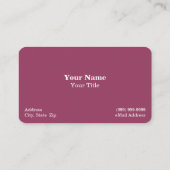 Visitekaartje voor reizen/vakantie (Achterkant)