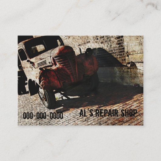 visitekaartje voor reparateurs (Voorkant)