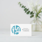 Visitekaartje voor reparatie en onderhoud van leid (Staand voorkant)