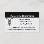 Visitekaartje voor reparatie en service van motorf (Voorkant)