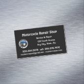 Visitekaartje voor reparatie en service van motorf magnetisch visitekaartje (Voorbeeld)