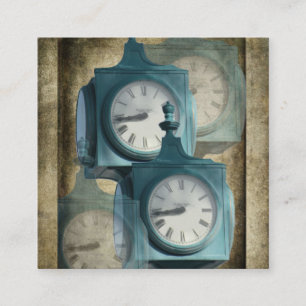 Visitekaartje voor reparatie van klok