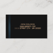 Visitekaartje voor reparatie van klokken (Achterkant)