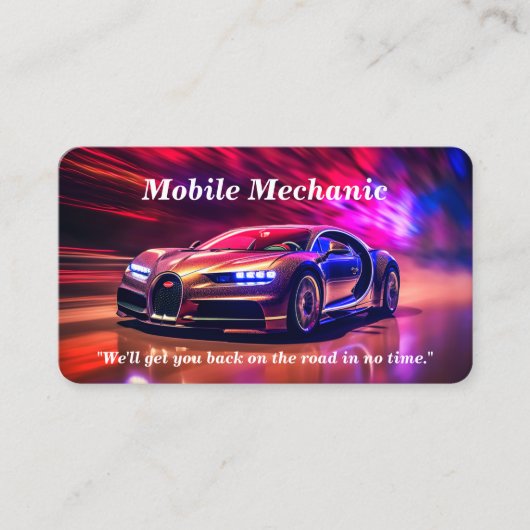 Visitekaartje voor reparatie van mobiele/onsite au (Voorkant)