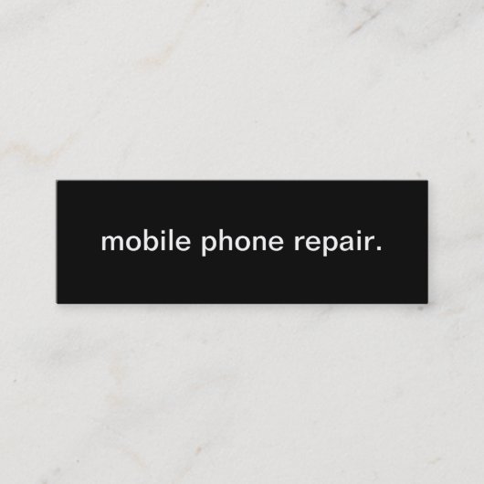 Visitekaartje voor reparatie van mobiele telefoon (Voorkant)