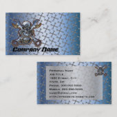 Visitekaartje voor reparatie van motorfietsen (Voorkant / Achterkant)