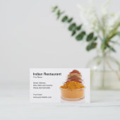 Visitekaartje voor restaurants in India (Staand voorkant)