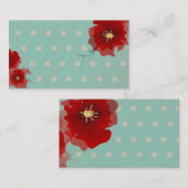 Visitekaartje voor rode bloemkool van Japan (Voorkant / Achterkant)