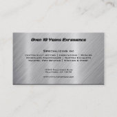 Visitekaartje voor roestvrijstalen motorfiets (Achterkant)