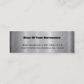 Visitekaartje voor roestvrijstalen motorfiets (Achterkant)