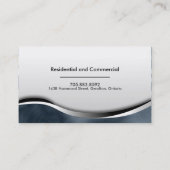 Visitekaartje voor rokerige Zebra Print Realtor Re (Achterkant)