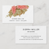 visitekaartje voor rondleiding voor rode druiven (Voorkant / Achterkant)