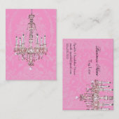 Visitekaartje voor roze en mousserende luchters (Voorkant / Achterkant)
