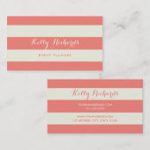 Visitekaartje voor roze inktstrips voor eiwit en k (Voorkant / Achterkant)