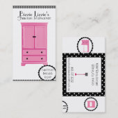 Visitekaartje voor roze meubelen (Voorkant / Achterkant)