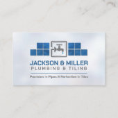 Visitekaartje voor sanitair- en tegeldiensten (Voorkant)