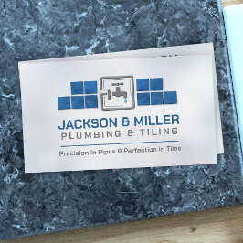 Visitekaartje voor sanitair- en tegeldiensten