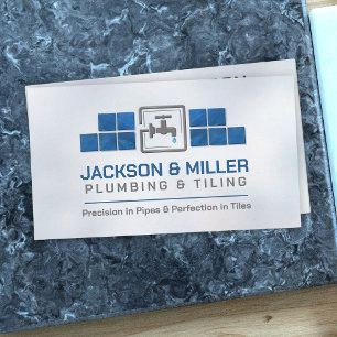 Visitekaartje voor sanitair- en tegeldiensten