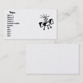 Visitekaartje voor satelliet/communicatie (Voorkant / Achterkant)