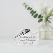 Visitekaartje voor schilder en decorator (Staand voorkant)