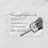 Visitekaartje voor schilder en decorator (Achterkant)