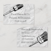 Visitekaartje voor schilder en decorator (Voorkant / Achterkant)