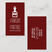 Visitekaartje voor schilderconstructie (Voorkant / Achterkant)