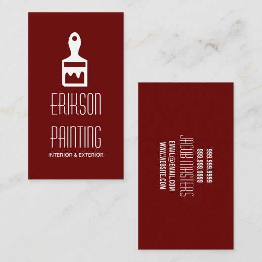 Visitekaartje voor schilderconstructie (Voorkant / Achterkant)