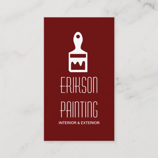 Visitekaartje voor schilderconstructie (Voorkant)