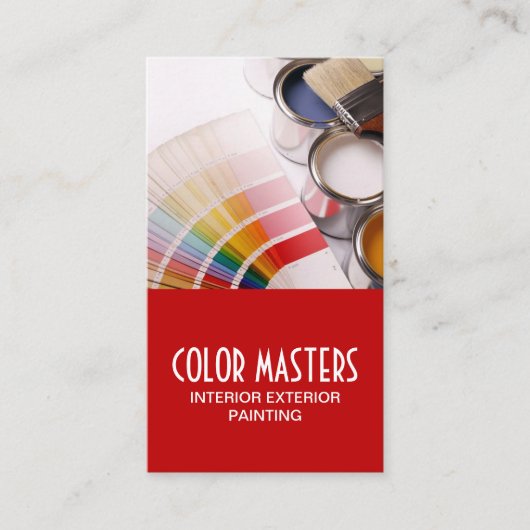 Visitekaartje voor schilderconstructie (Voorkant)