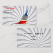 Visitekaartje voor schilderijen (Voorkant / Achterkant)