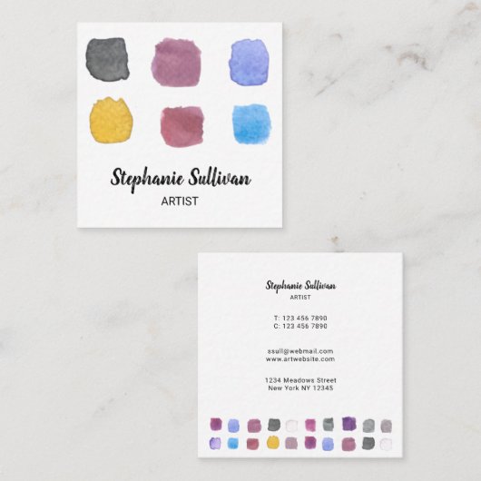 Visitekaartje voor schilderkunst (Voorkant / Achterkant)