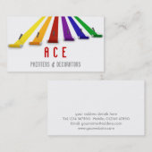 Visitekaartje voor schilders en decoratoren (Voorkant / Achterkant)
