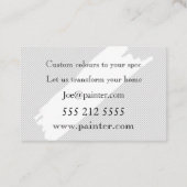 Visitekaartje voor schilders en decoratoren (Achterkant)