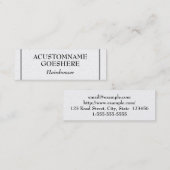 Visitekaartje voor schone en conservatieve haarsta (Voorkant / Achterkant)