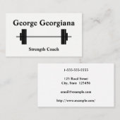 Visitekaartje voor schone en eenvoudige versterkin (Voorkant / Achterkant)