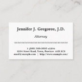 Visitekaartje voor schone en elementaire openbare  (Voorkant)